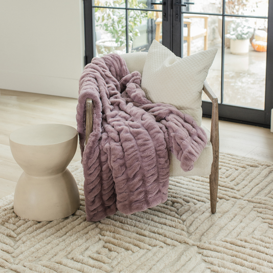 Violet Dream Minky Chic Blanket - Minky Designs