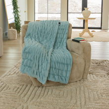 Load image into Gallery viewer, Glacier Glide Chic Blanket - Minky Designs