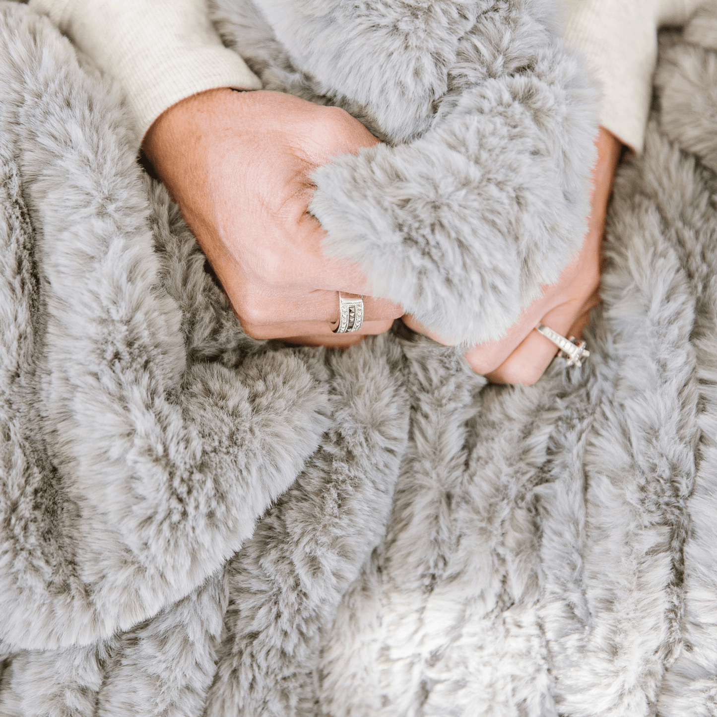 Ash Grey Chic Blanket - Minky Designs