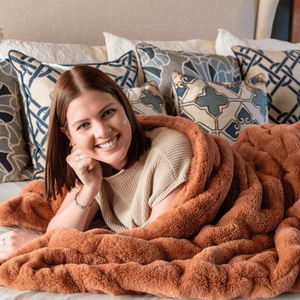 Copper Chic Blanket - Minky Designs