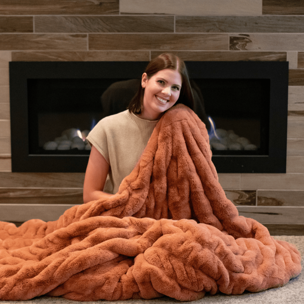 Copper Chic Blanket - Minky Designs