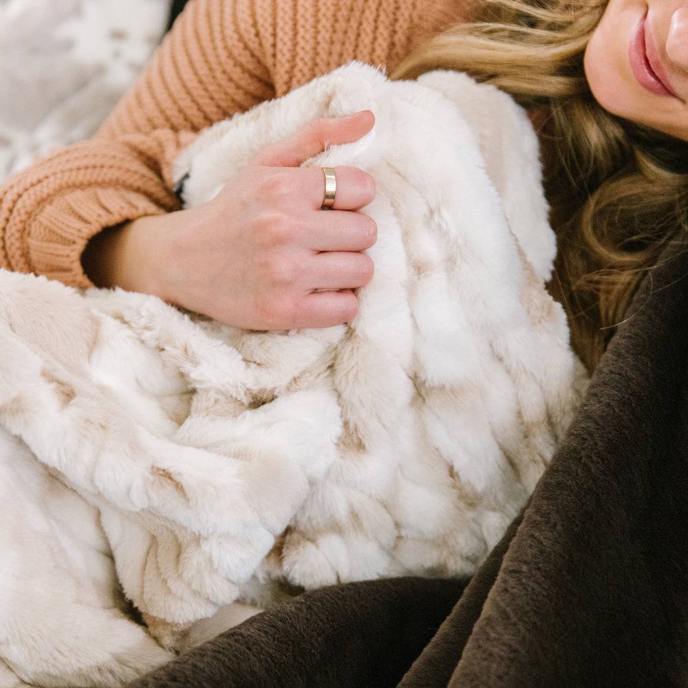 Crème Brûlée Posh Blanket - Minky Designs