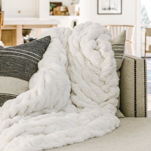 Polar Bear Chic Blanket - Minky Designs