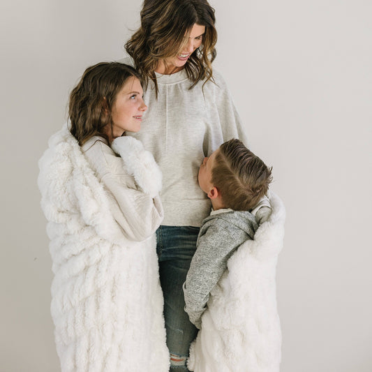 Polar Bear Chic Blanket - Minky Designs