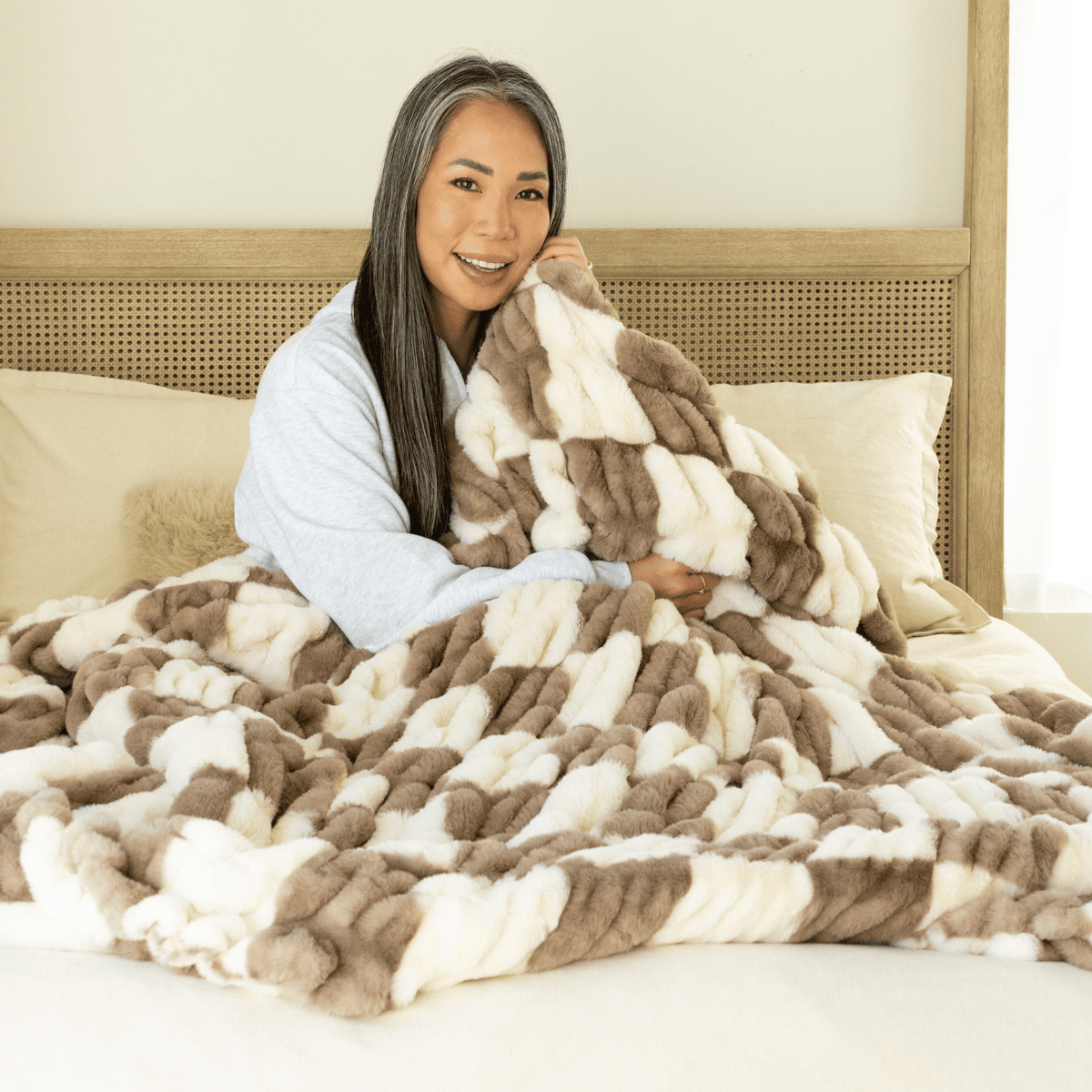 Timber Ridge Checkered Minky Blanket