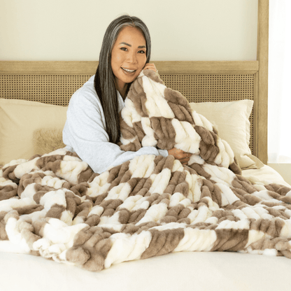 Timber Ridge Checkered Minky Blanket