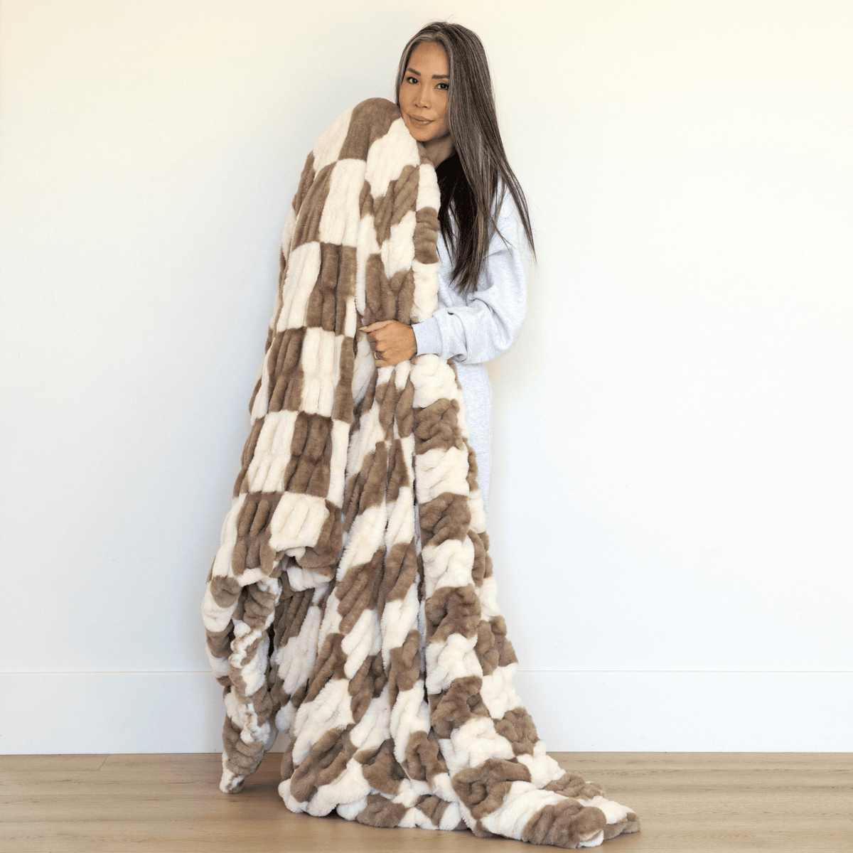 Timber Ridge Checkered Minky Blanket