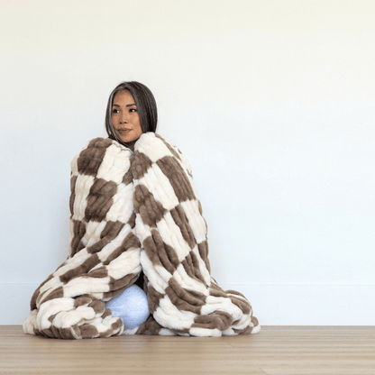 Timber Ridge Checkered Minky Blanket