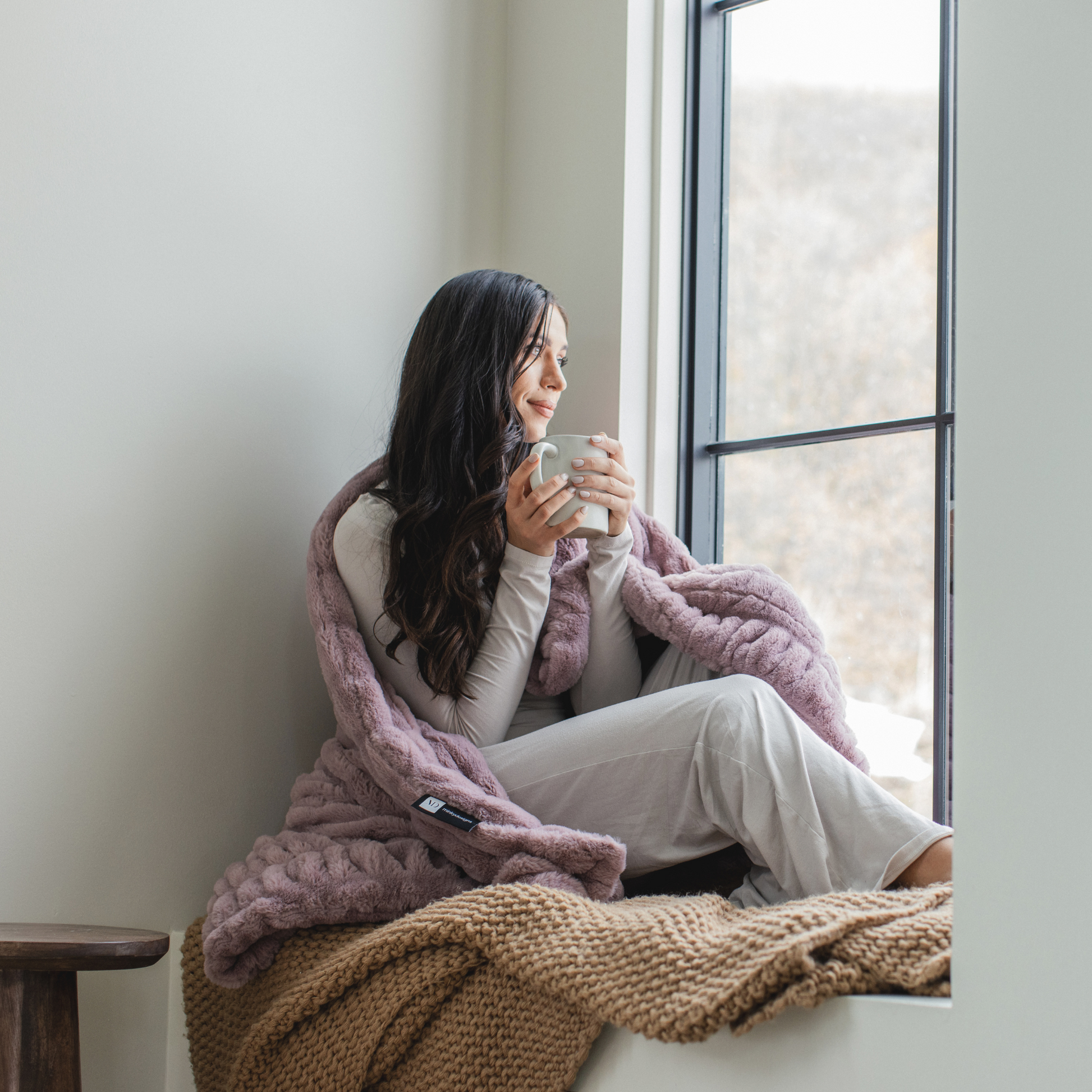 Violet Dream Minky Chic Blanket - Minky Designs