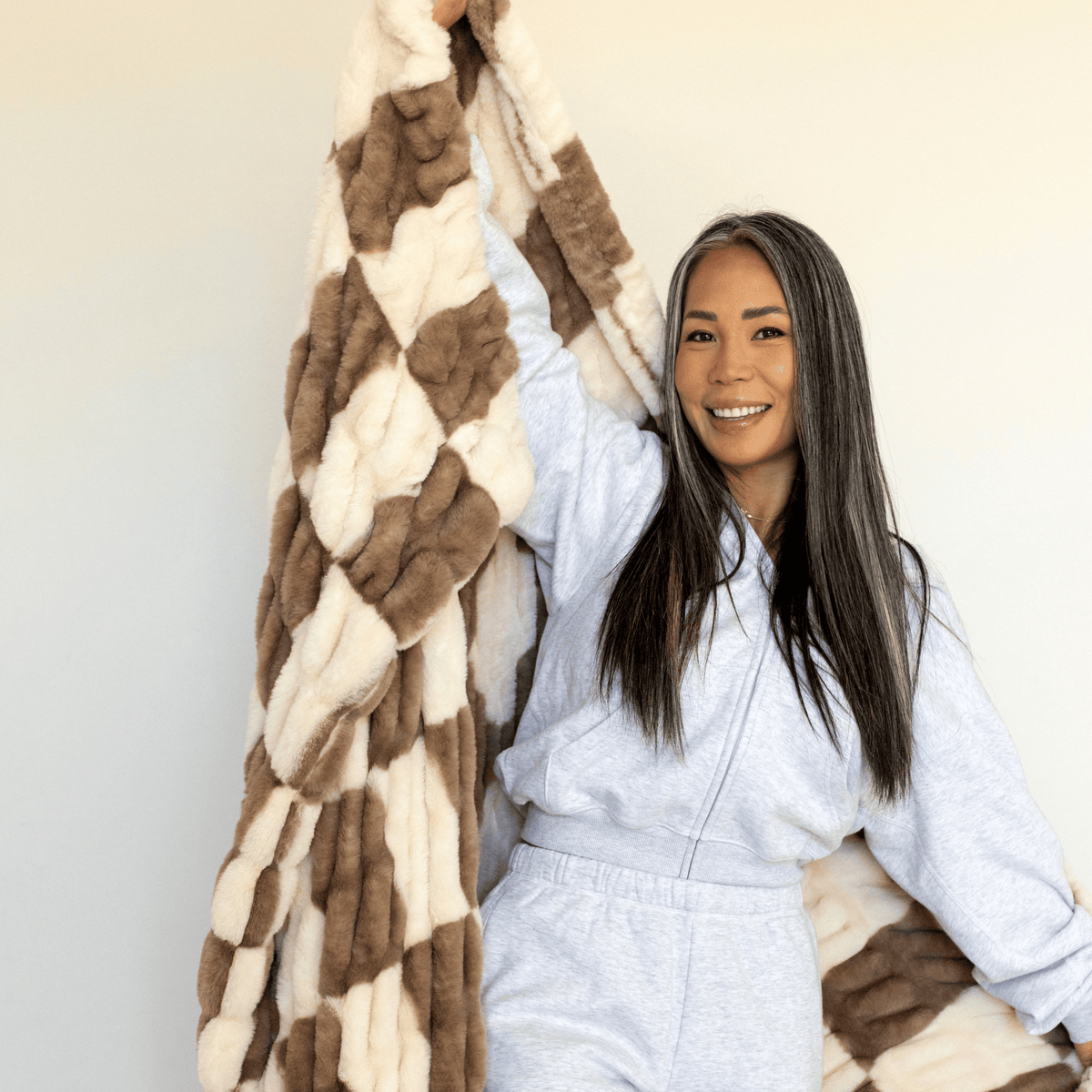 Timber Ridge Checkered Minky Blanket