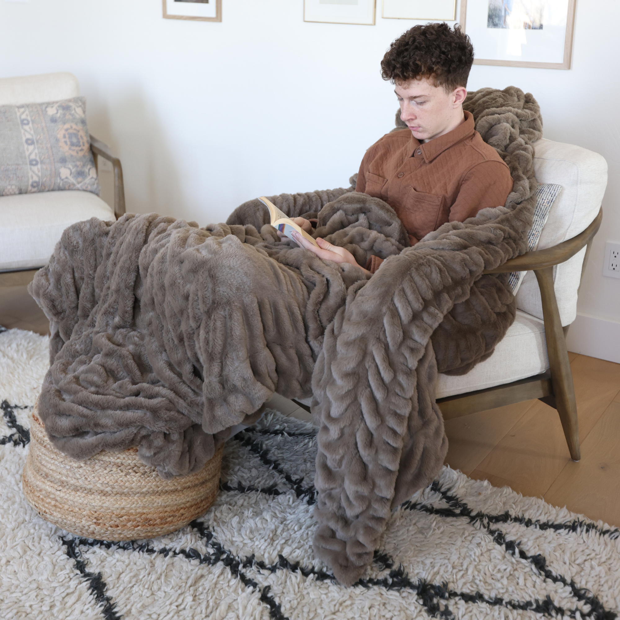 Driftwood Minky Blanket