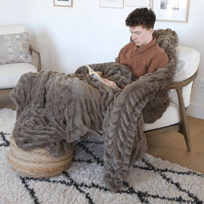 Driftwood Minky Blanket