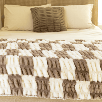 Timber Ridge Checkered Minky Blanket