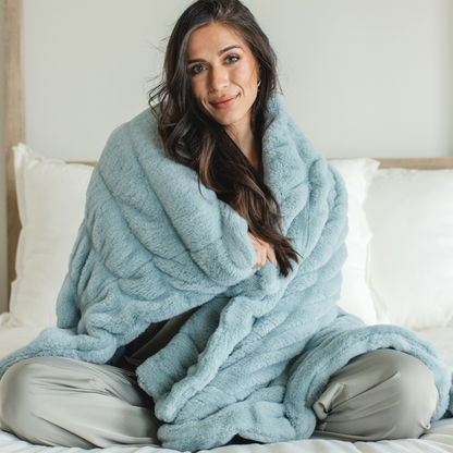 Glacier Glide Chic Blanket - Minky Designs