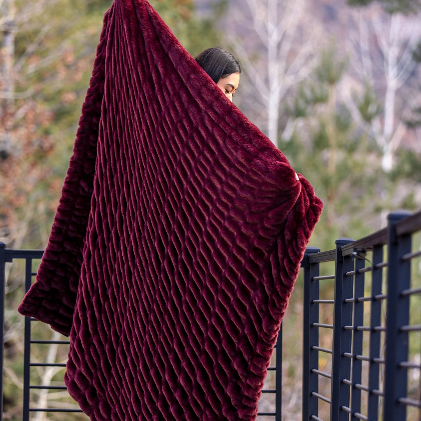 Berry Wine Minky Blanket