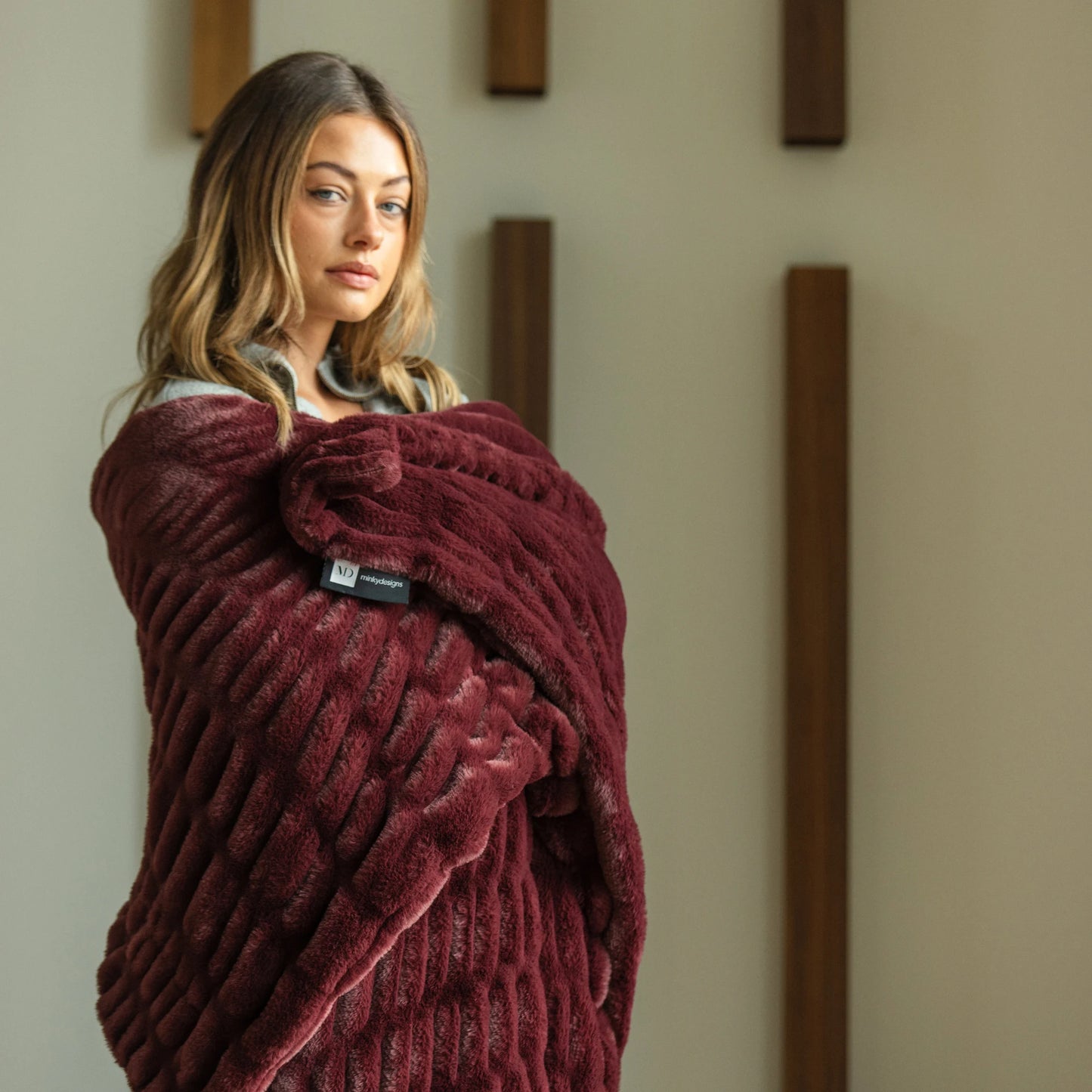 Berry Wine Minky Blanket