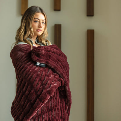 Berry Wine Minky Blanket