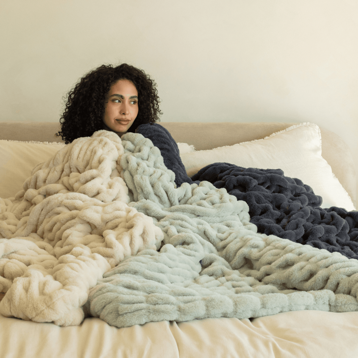 Charcoal Gray Minky Blanket