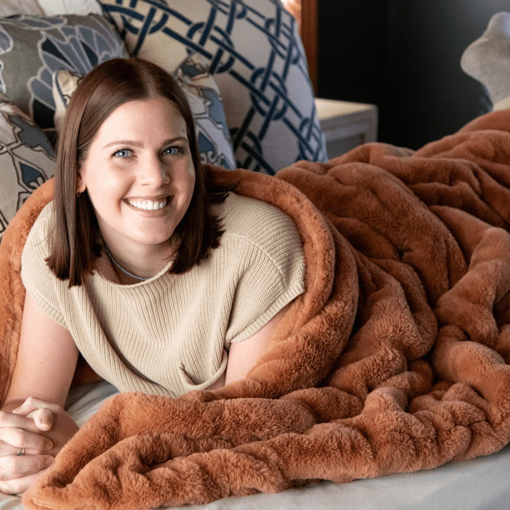 Copper Chic Blanket - Minky Designs