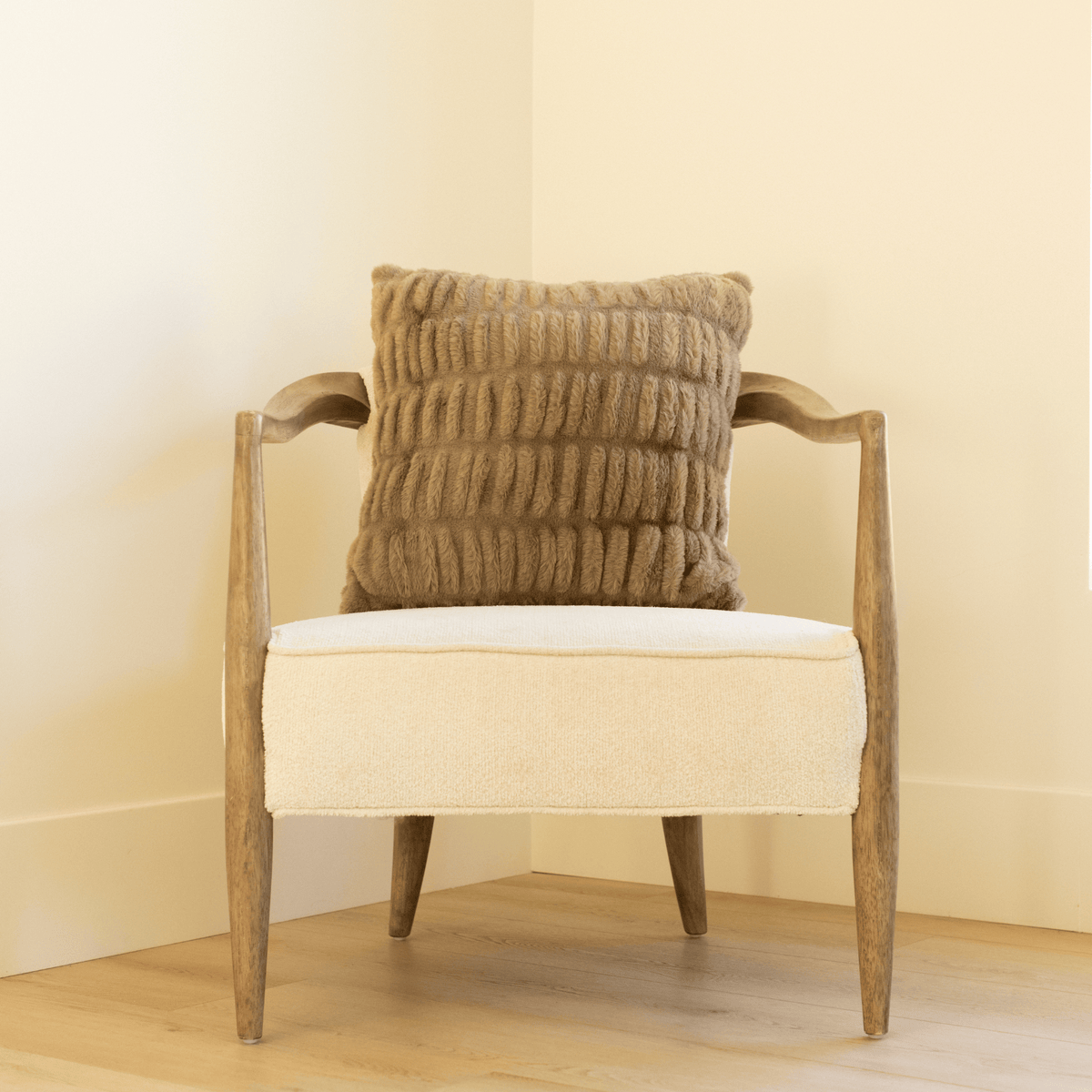 Driftwood Minky Throw Pillow