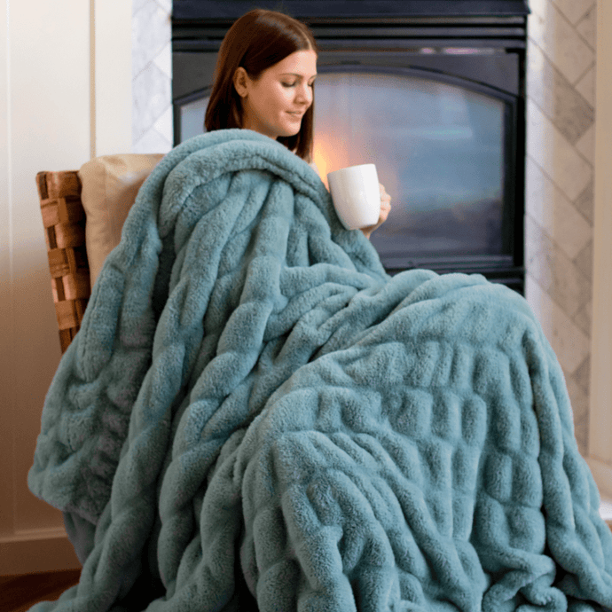 Glacier Glide Chic Blanket - Minky Designs