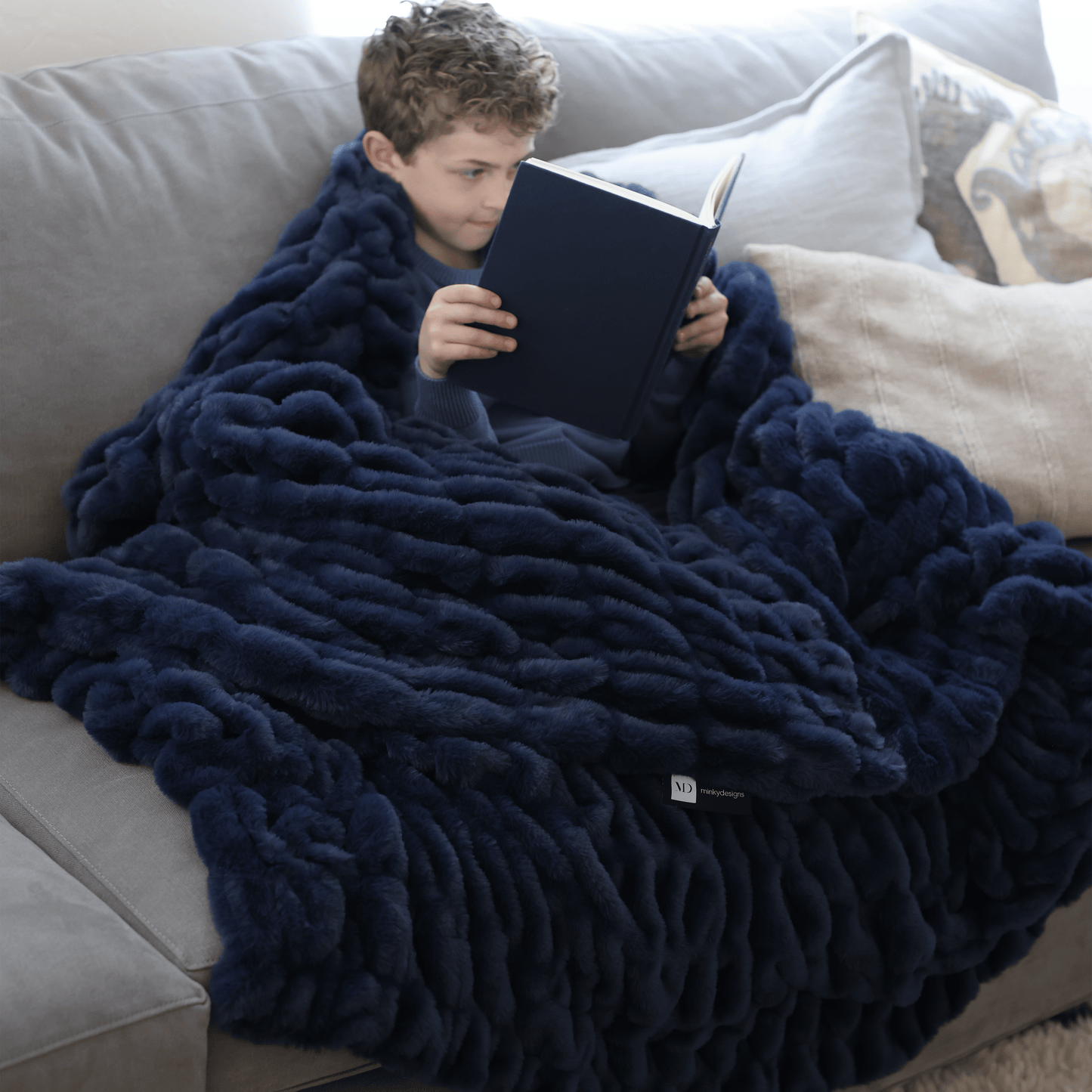 Midnight Horizon Minky Blanket