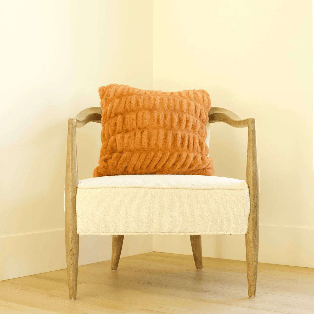 Copper Minky Throw Pillow