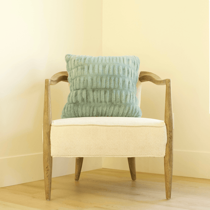 Glacier Glide Minky Throw Pillow