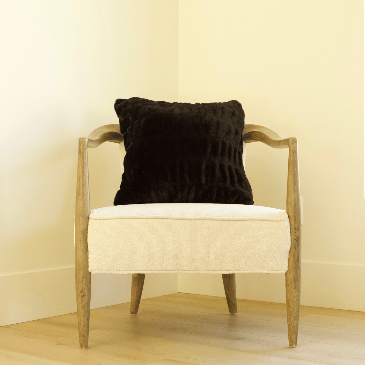 Jaguar Black Minky Throw Pillow