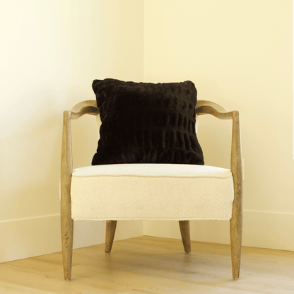 Jaguar Black Minky Throw Pillow