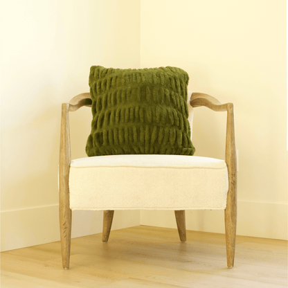 Moss Green Minky Throw Pillow