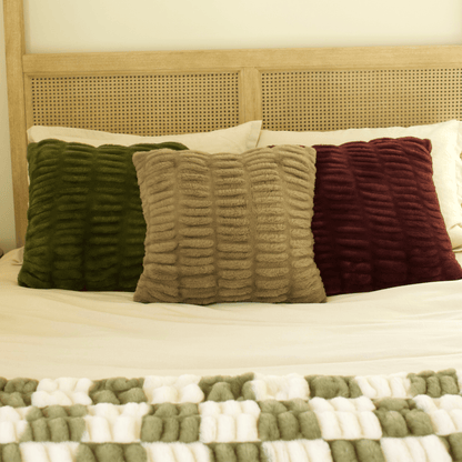 Copper Minky Throw Pillow