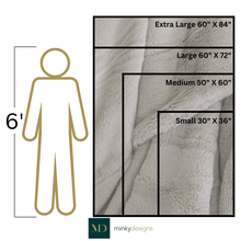 Load image into Gallery viewer, Minky Blanket Size Chart - Minky Designs
