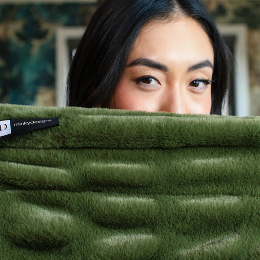 Moss Green Minky Blanket