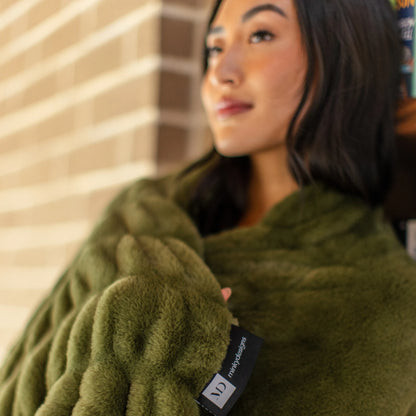 Moss Green Minky Blanket