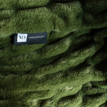 Moss Green Minky Blanket