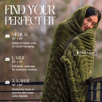 Moss Green Minky Blanket