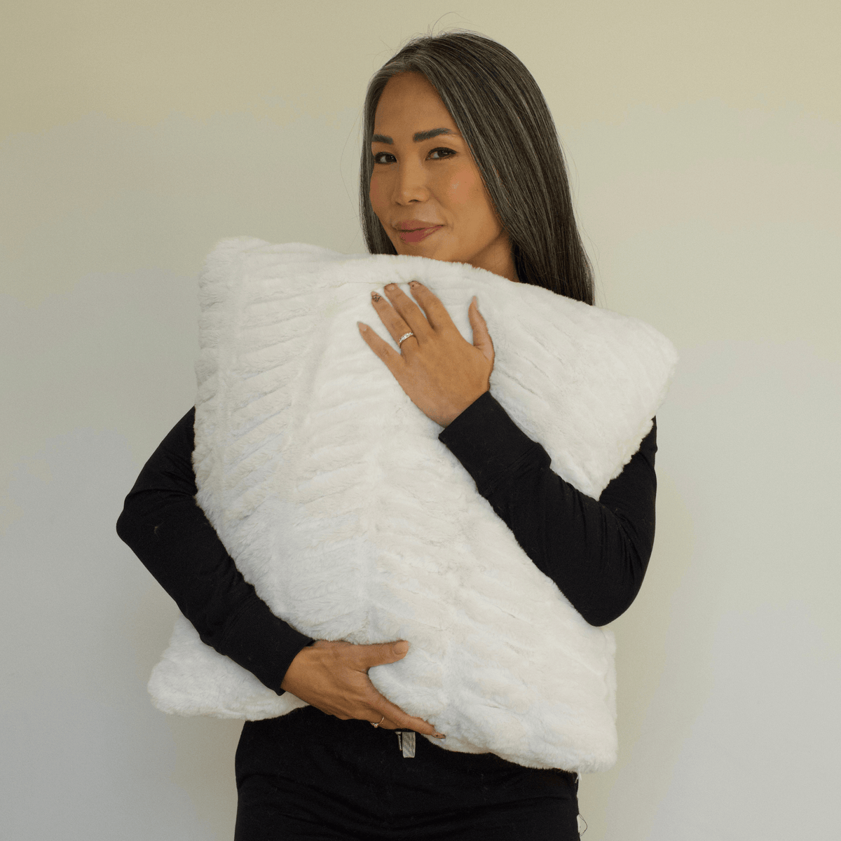 Polar Bear Minky Throw Pillow