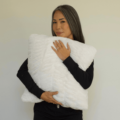 Polar Bear Minky Throw Pillow