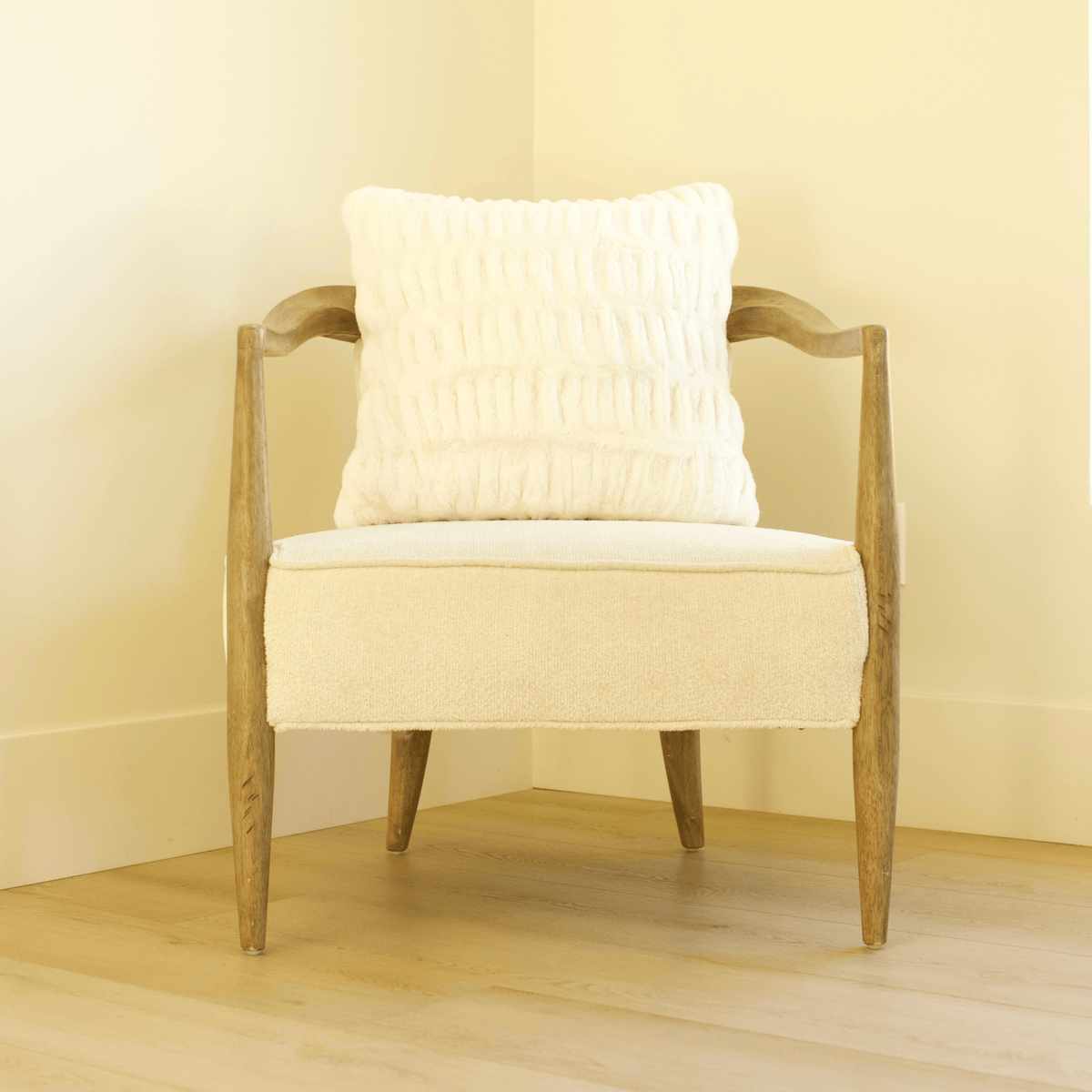 Polar Bear Minky Throw Pillow