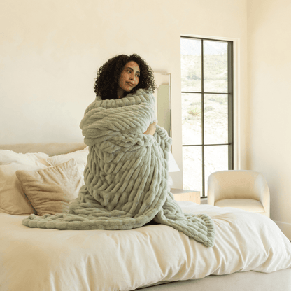 Sage Green Minky Blanket