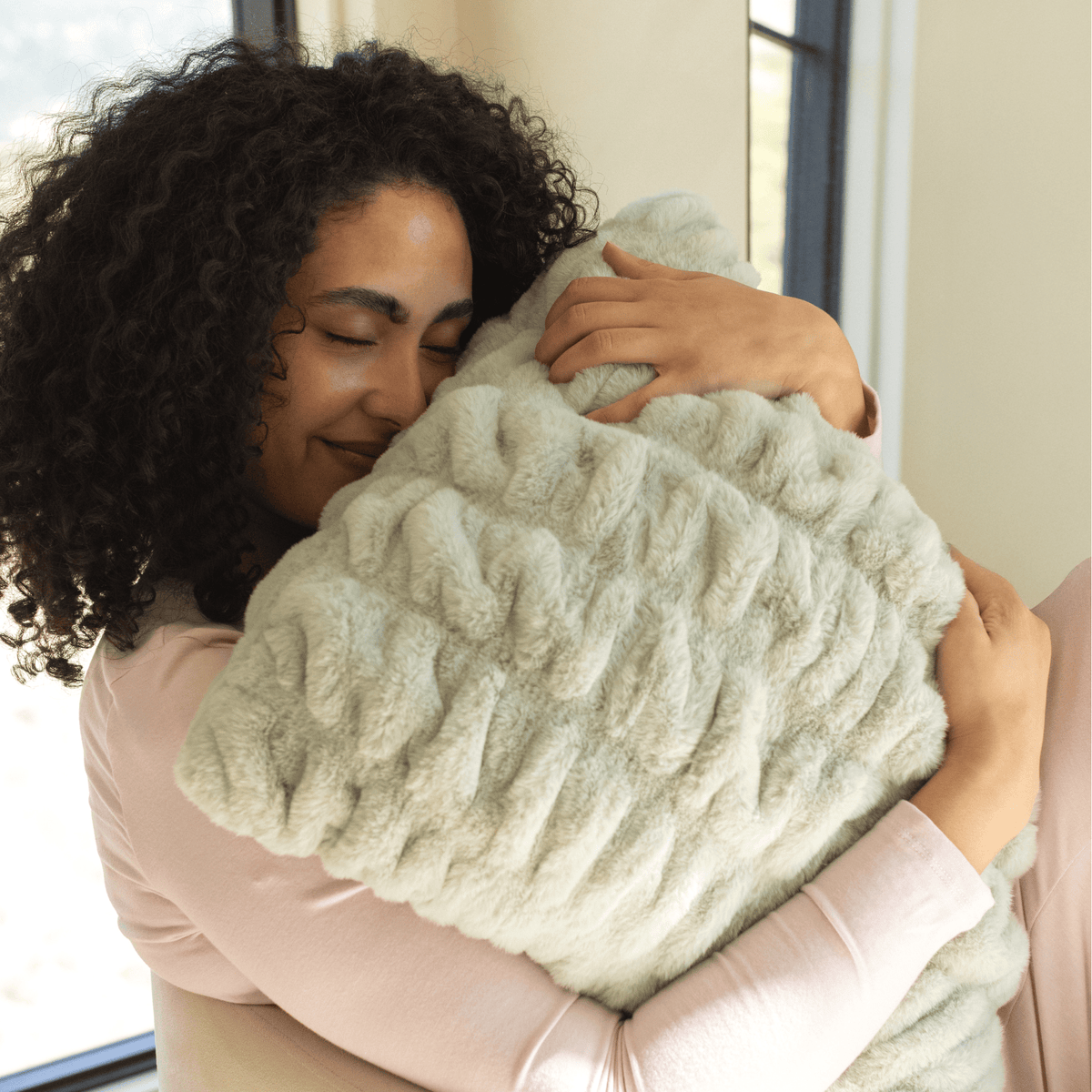 Sage Green Minky Throw Pillow