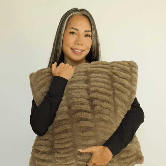 Driftwood Minky Throw Pillow