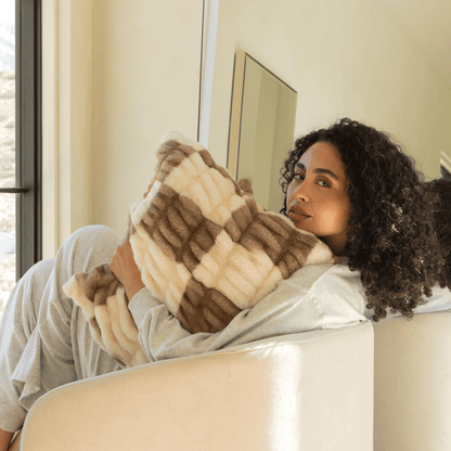 Timber Ridge Checkered Throw Pillow