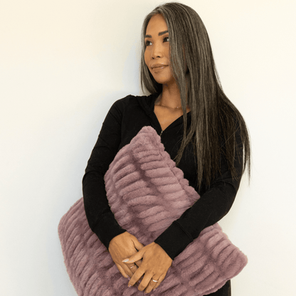 Violet Dream Minky Throw Pillow