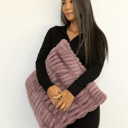 Violet Dream Minky Throw Pillow