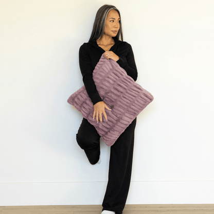 Violet Dream Minky Throw Pillow