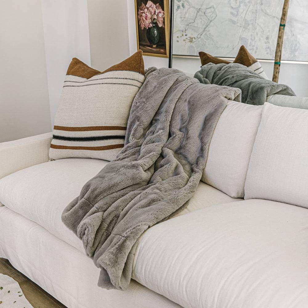 Ash Grey Posh Blanket - Minky Designs