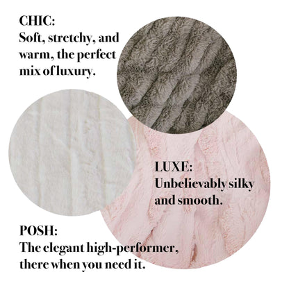 Polar Bear Chic Blanket - Minky Designs